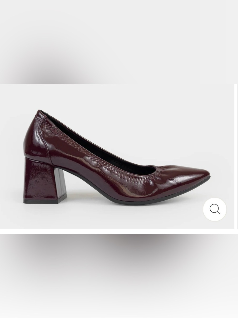 Aerosoles Pointed Block Heel Pump in Merlot